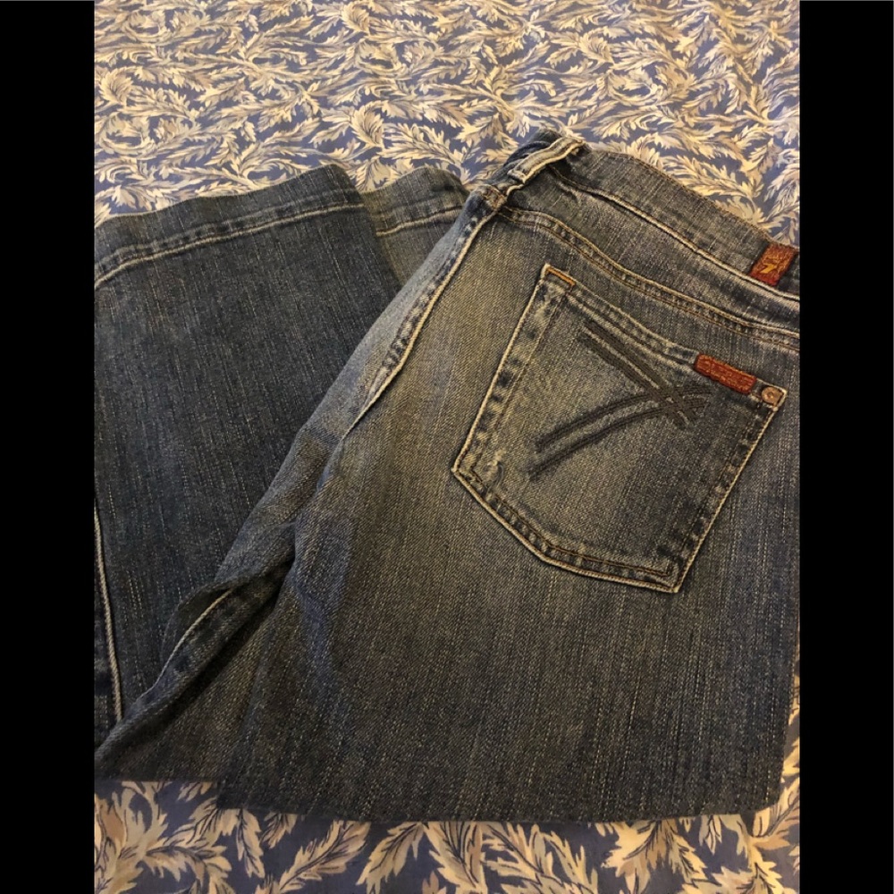 7 for all mankind crop jeans